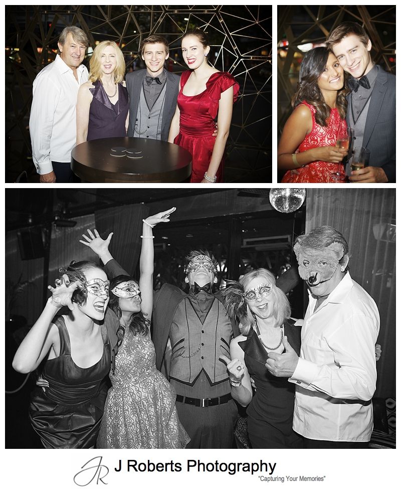 Fun family photo at 21st birthday party at goldfish kings cross - sydney party photography
